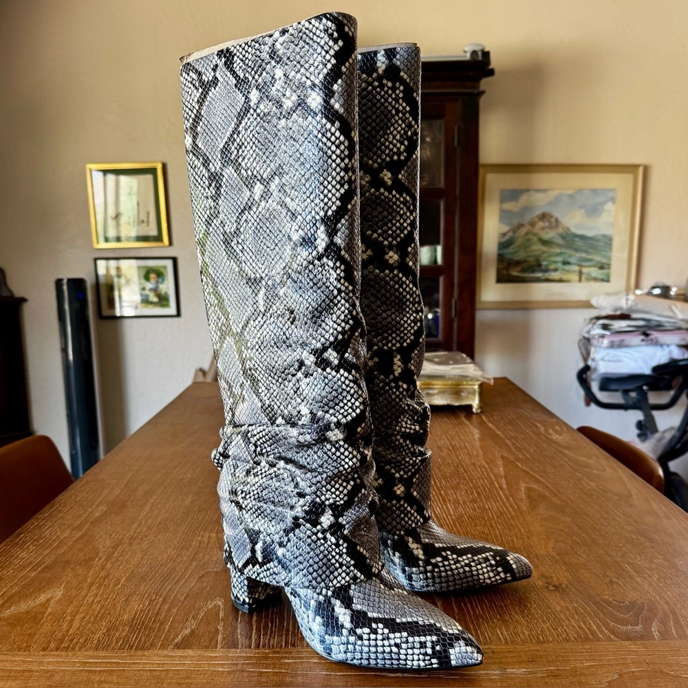 NIB Marc Fisher LTD Lalita2 foldover shaft tall boots 8.5M - Picture 2 of 16